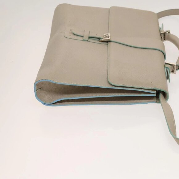 LOEWE Business Bag Leather Beige Auth bs26276 - Picture 3 of 16